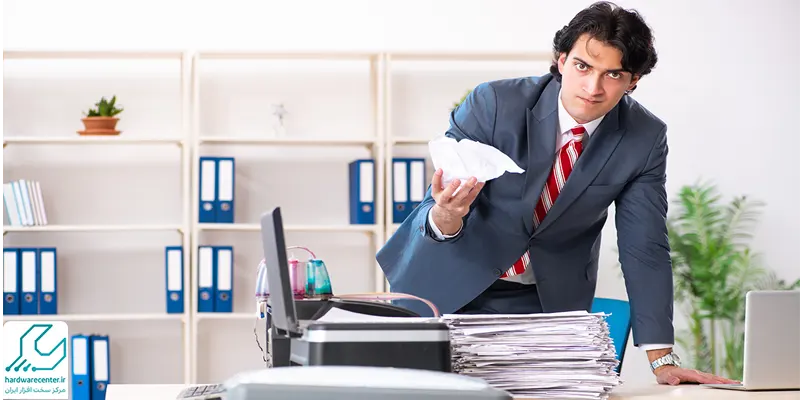 گیر کردن کاغذ در پرینتر شارپ